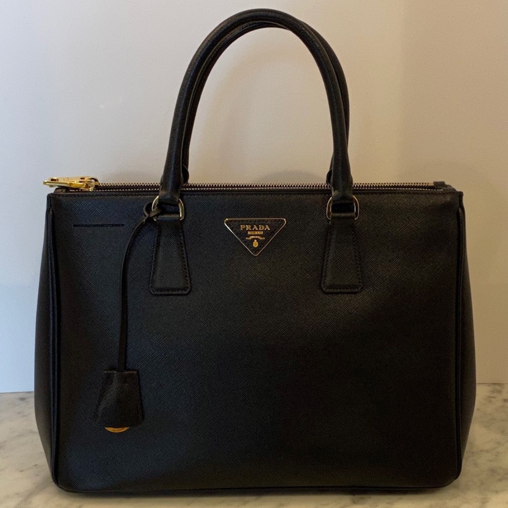 Prada Saffiano Galleria double zip tote (medium)